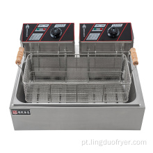 Equipamento de cozinha profissional de fritadeira elétrica de aço inoxidável de alta qualidade 12L de aço inoxidável 12L